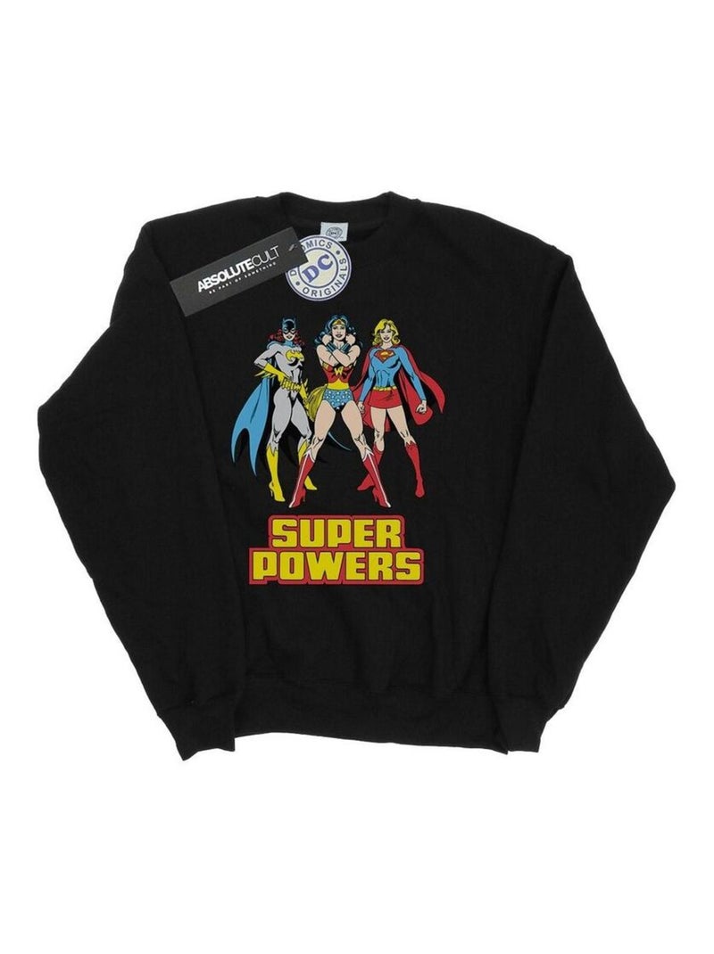 DC Comics - Sweat SUPER POWER Noir - Kiabi