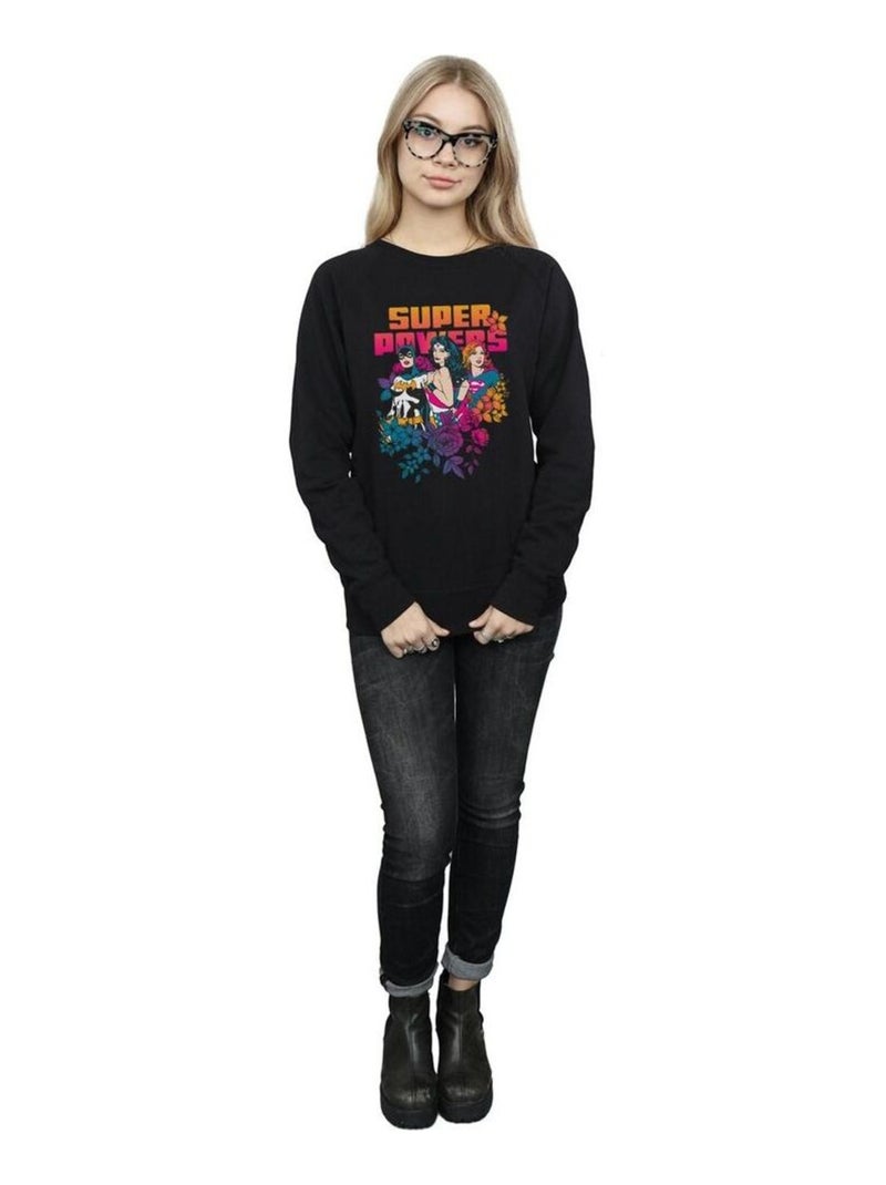 DC Comics - Sweat SUPER POWERS Noir - Kiabi