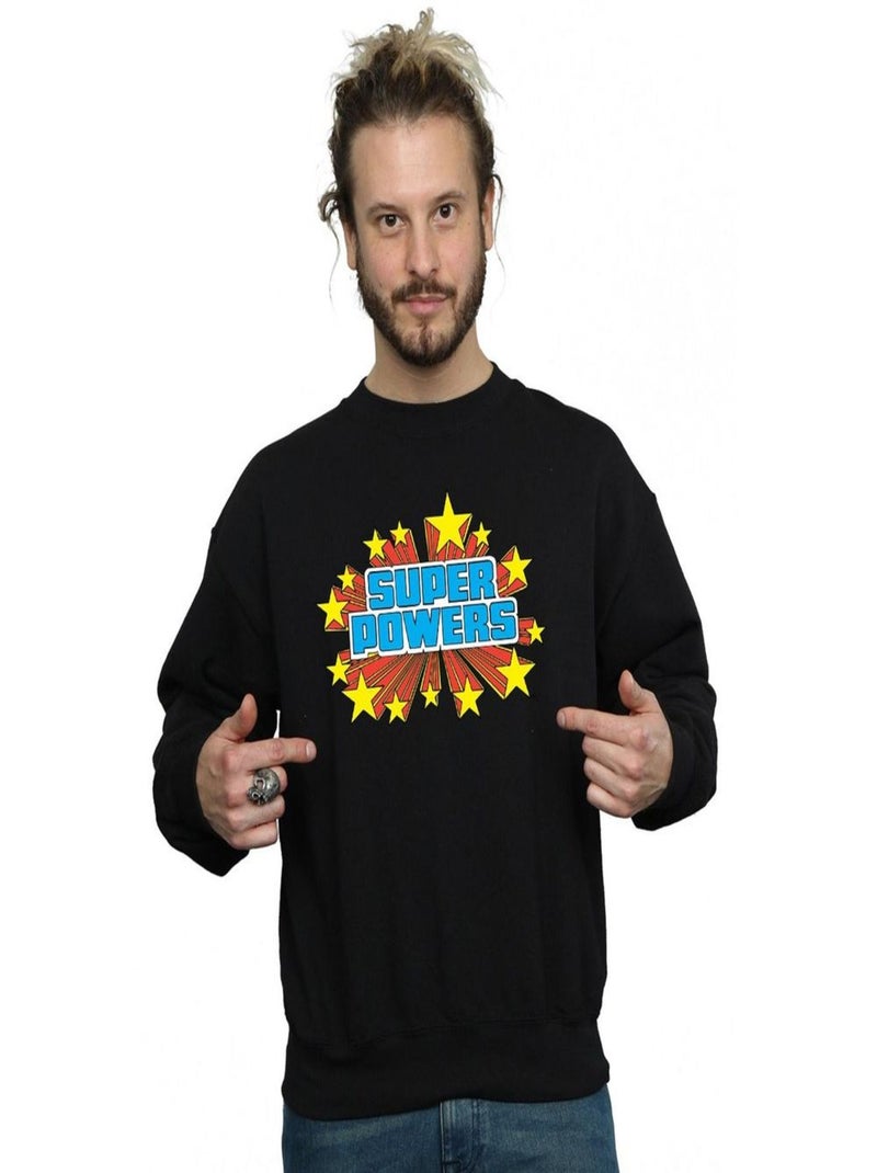 DC Comics - Sweat SUPER POWERS Noir - Kiabi