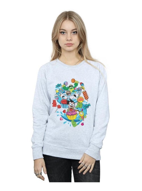 DC Comics - Sweat TEEN TITANS GO CANDY MANIA - Kiabi DC Comics - Sweat TEEN TITANS GO CANDY MANIA - Kiabi