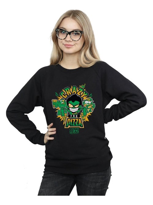 DC Comics - Sweat TEEN TITANS GO CRAZY FOR PIZZA - Kiabi
