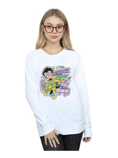 DC Comics - Sweat TEEN TITANS GO KNOCK KNOCK - Kiabi
