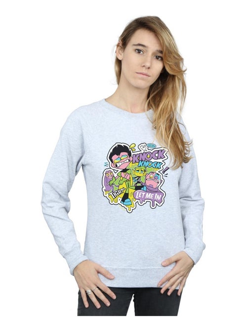 DC Comics - Sweat TEEN TITANS GO KNOCK KNOCK - Kiabi