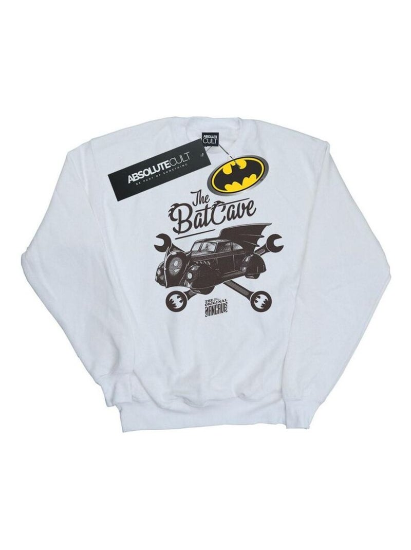 DC Comics - Sweat THE ORIGINAL MANCAVE Blanc - Kiabi