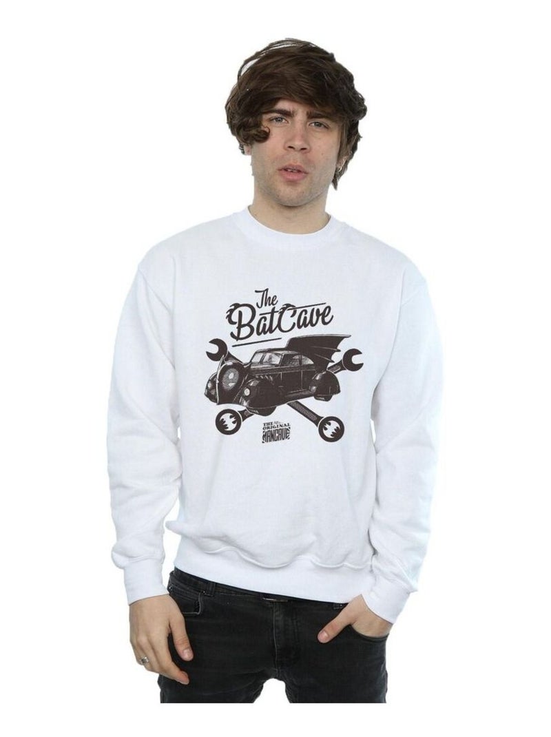 DC Comics - Sweat THE ORIGINAL MANCAVE Blanc - Kiabi