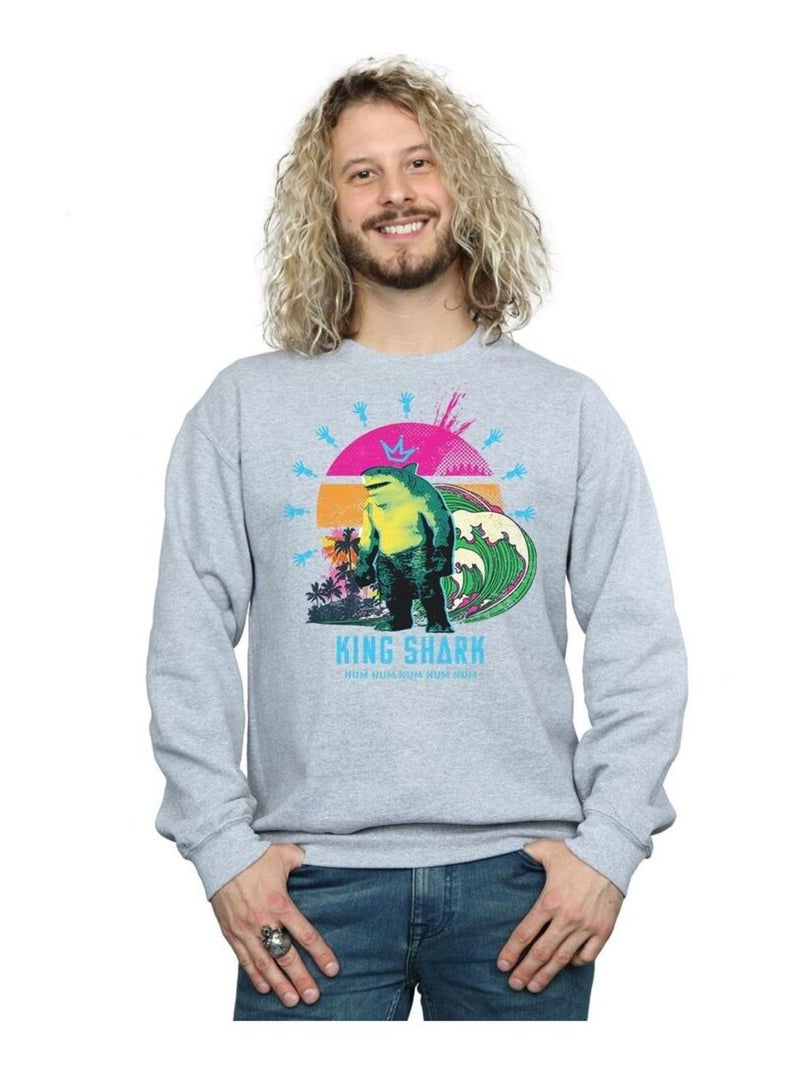DC Comics - Sweat THE SUICIDE SQUAD Gris chiné - Kiabi