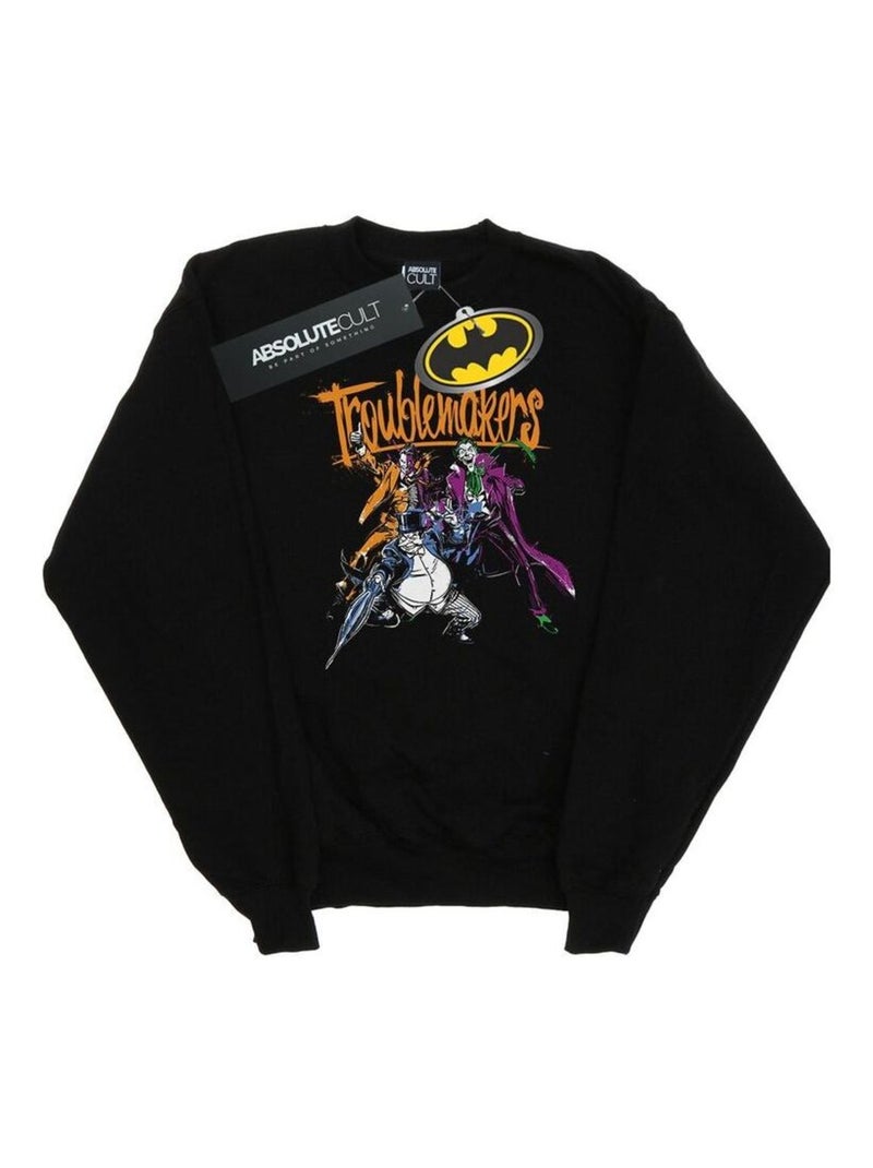 DC Comics - Sweat TROUBLEMAKERS Noir - Kiabi