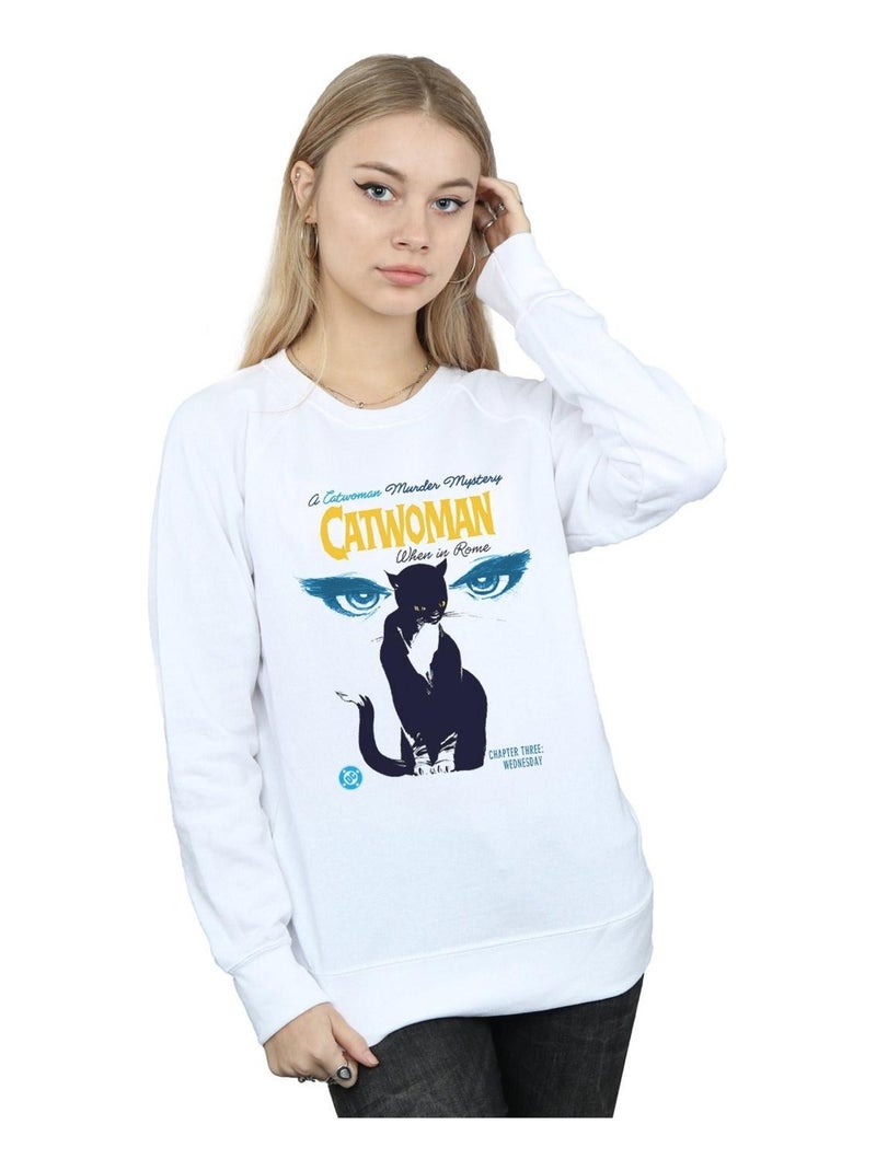 DC Comics - Sweat WHEN IN ROME Blanc - Kiabi