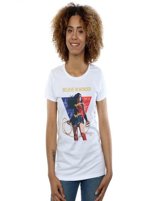 DC Comics - T-shirt 80TH ANNIVERSARY BELIEVE IN WONDER - Kiabi