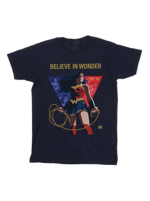 DC Comics - T-shirt 80TH ANNIVERSARY BELIEVE IN WONDER - Kiabi