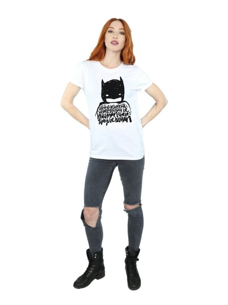 DC Comics - T-shirt ALWAYS BE YOURSELF Blanc - Kiabi