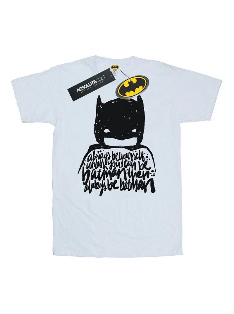 DC Comics - T-shirt ALWAYS BE YOURSELF Blanc - Kiabi