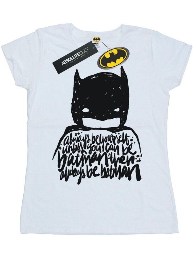 DC Comics - T-shirt ALWAYS BE YOURSELF Blanc - Kiabi