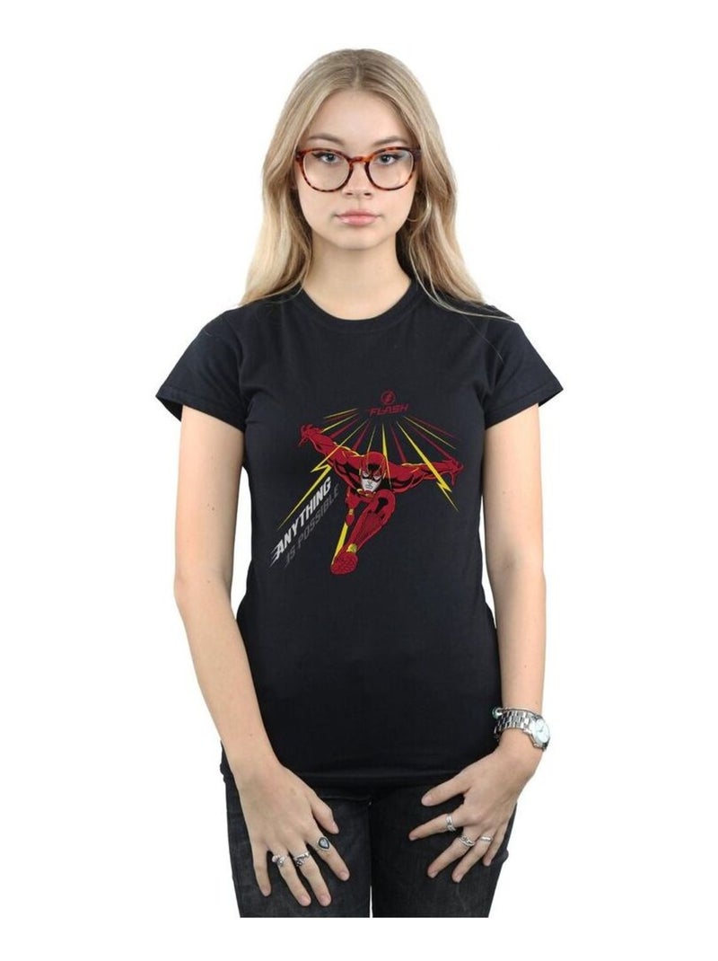 DC Comics - T-shirt ANYTHING IS POSSIBLE Noir - Kiabi