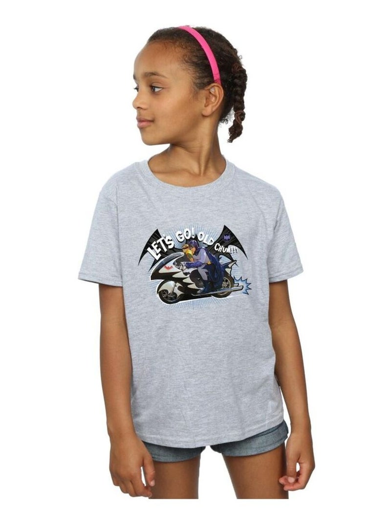 DC Comics - T-shirt BAT BIKE Gris chiné - Kiabi