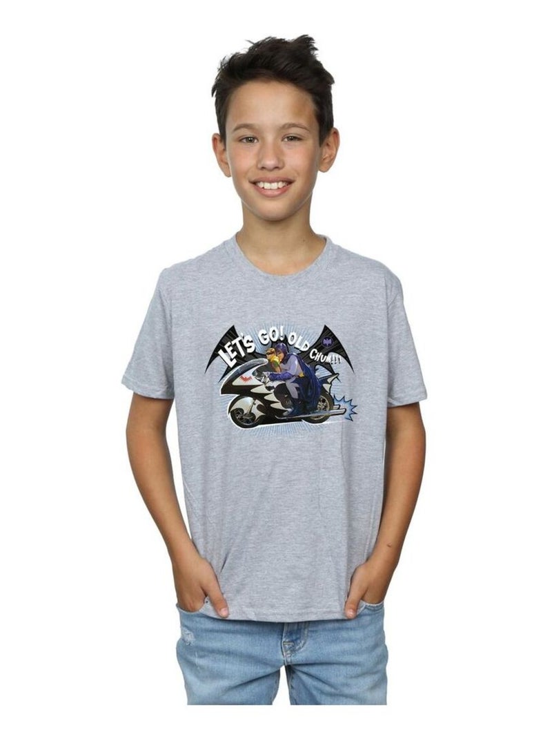 DC Comics - T-shirt BAT BIKE Gris chiné - Kiabi