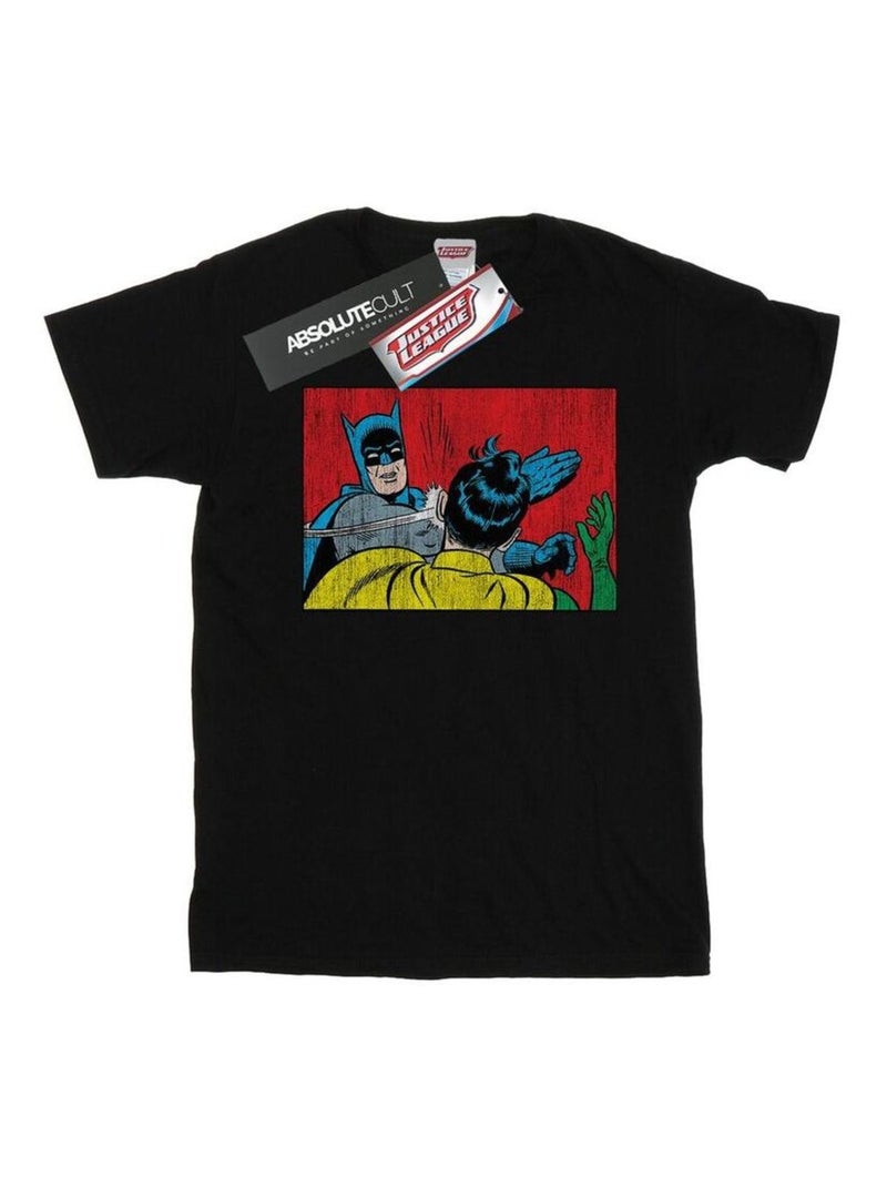 DC Comics - T-shirt BATMAN ROBIN SLAP Noir - Kiabi