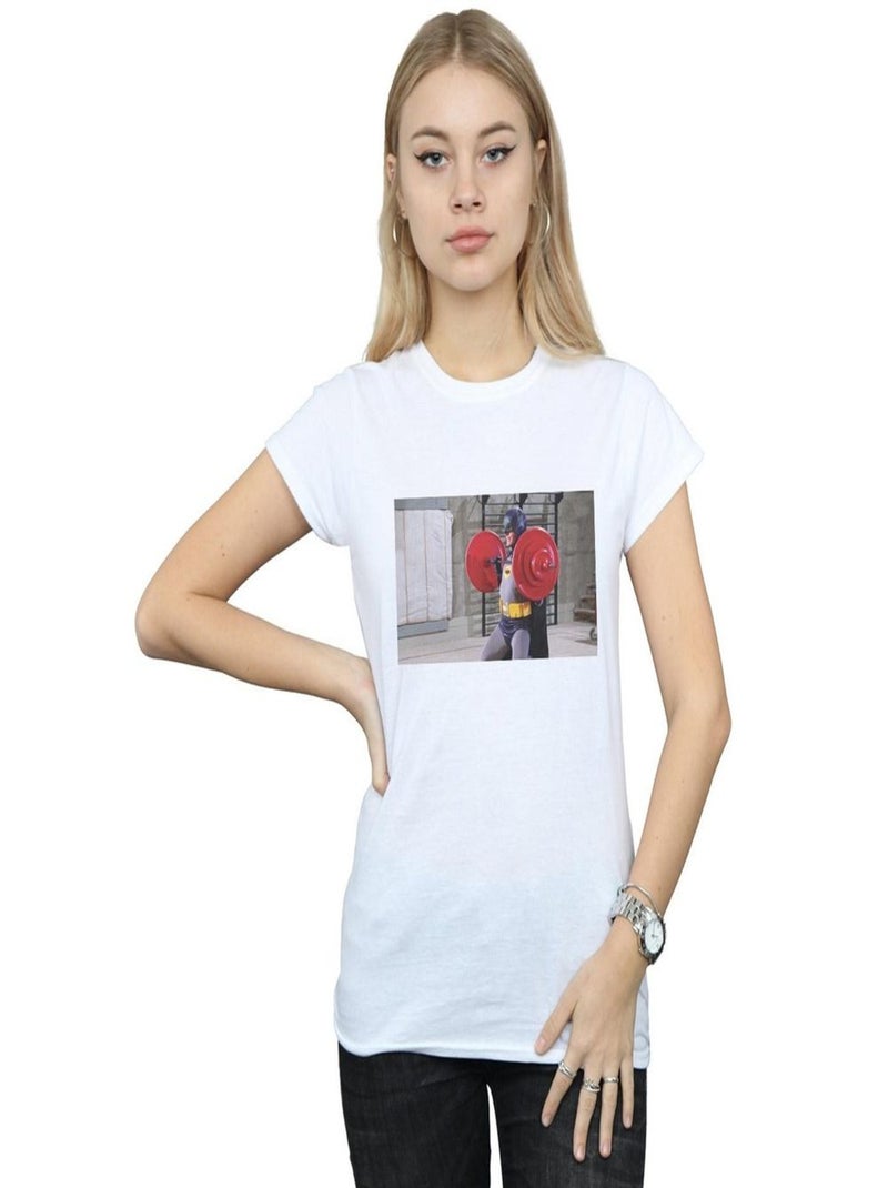 DC Comics - T-shirt BATMAN TV SERIES BAT GAINS Blanc - Kiabi