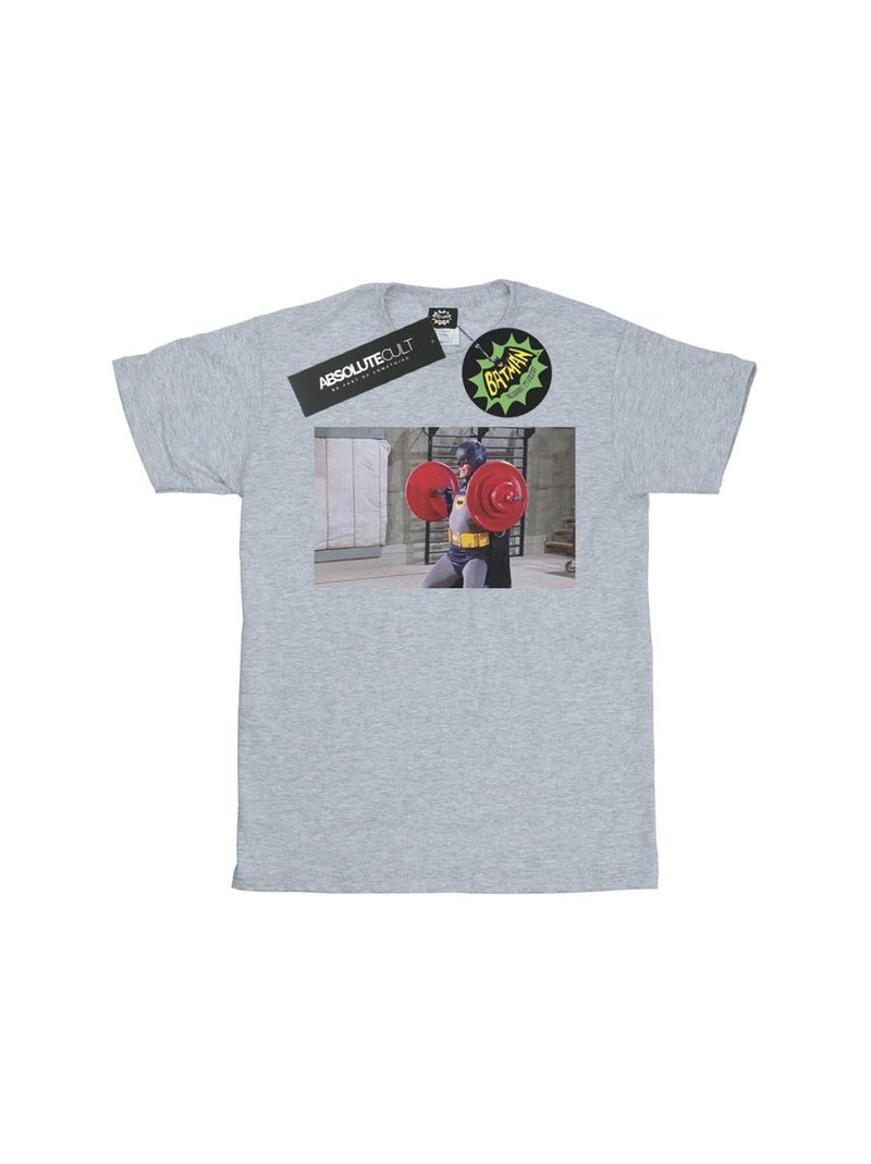 DC Comics - T-shirt BATMAN TV SERIES BAT GAINS Gris chiné - Kiabi
