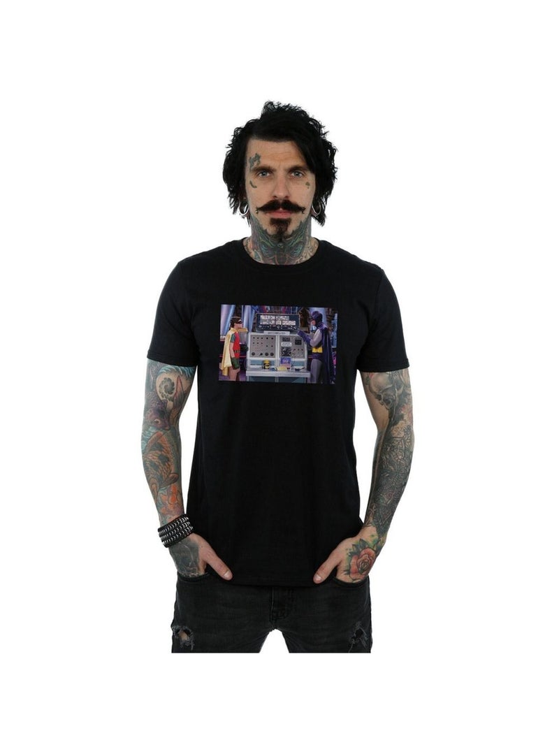DC Comics - T-shirt BATMAN TV SERIES BATCOMPUTER Noir - Kiabi