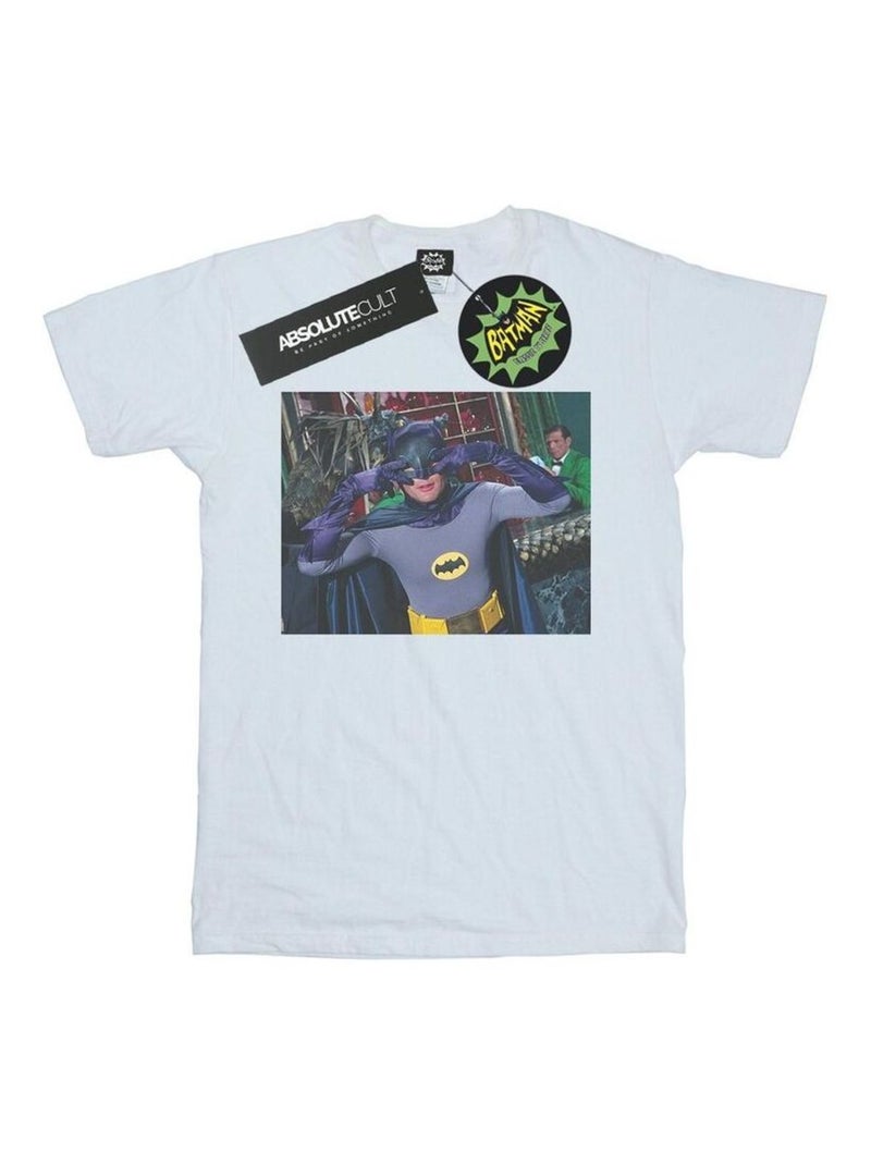 DC Comics - T-shirt BATMAN TV SERIES BATDANCE Blanc - Kiabi