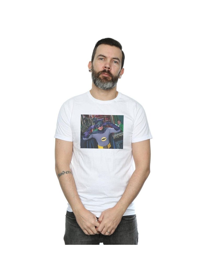 DC Comics - T-shirt BATMAN TV SERIES BATDANCE Blanc - Kiabi