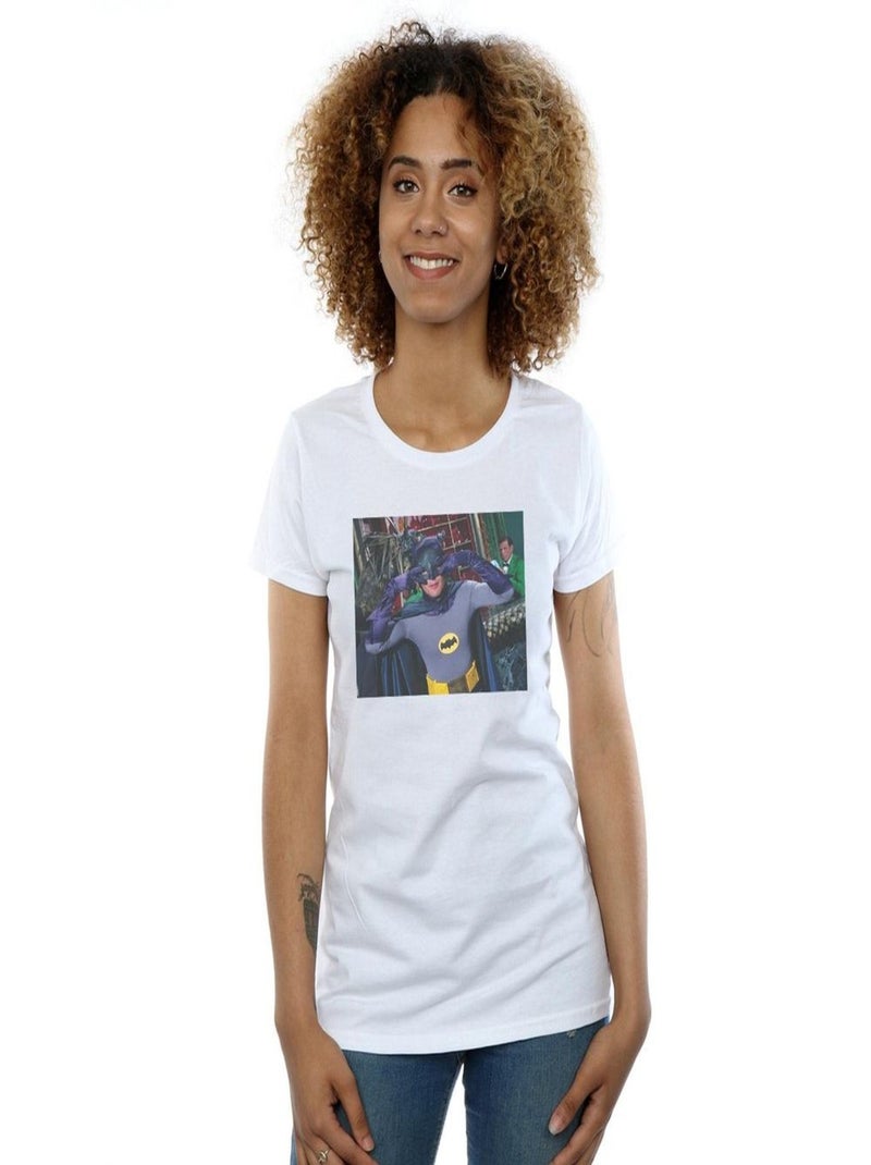 DC Comics - T-shirt BATMAN TV SERIES BATDANCE Blanc - Kiabi