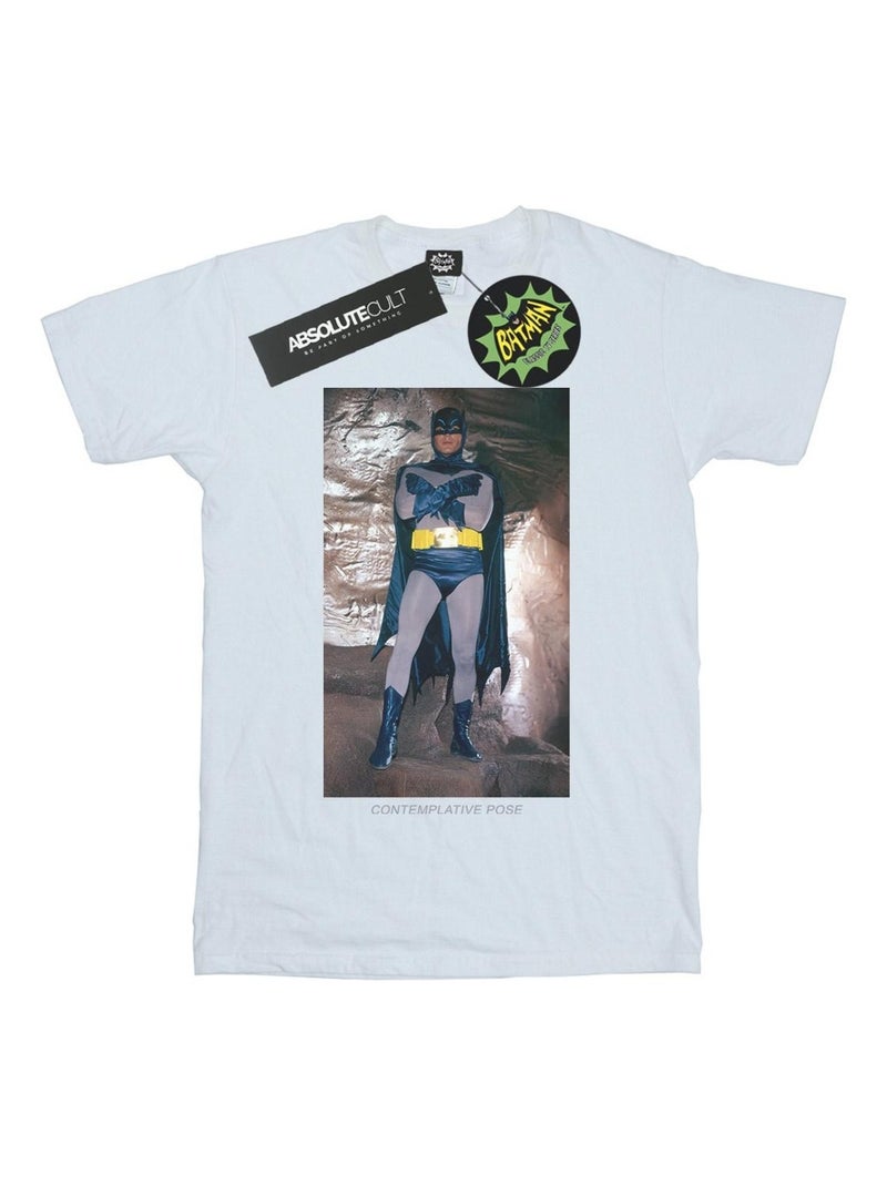 DC Comics - T-shirt BATMAN TV SERIES Blanc - Kiabi