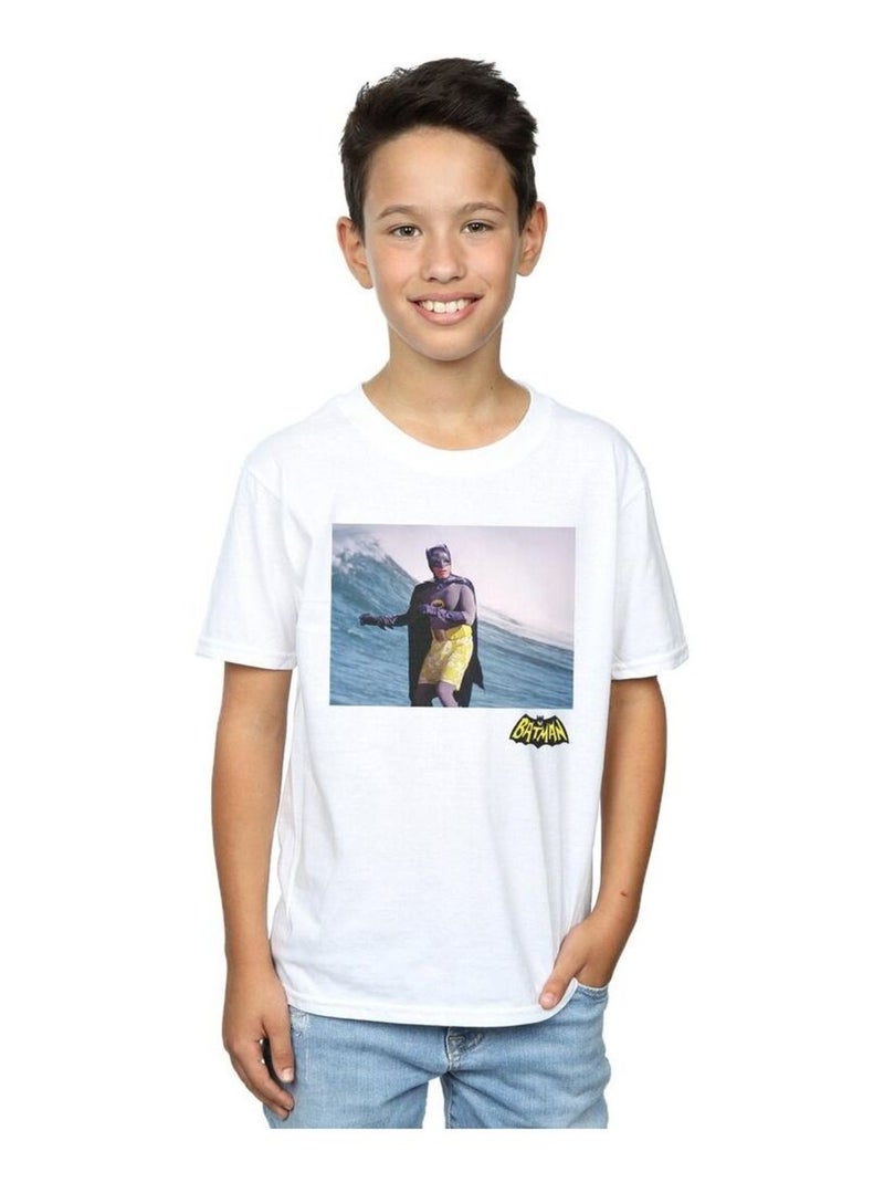 DC Comics - T-shirt BATMAN TV SERIES Blanc - Kiabi