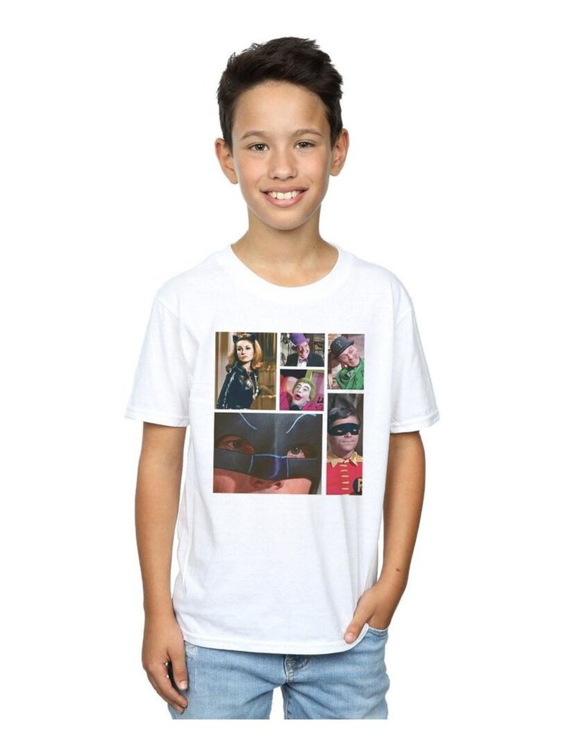 DC Comics - T-shirt BATMAN TV SERIES Blanc - Kiabi