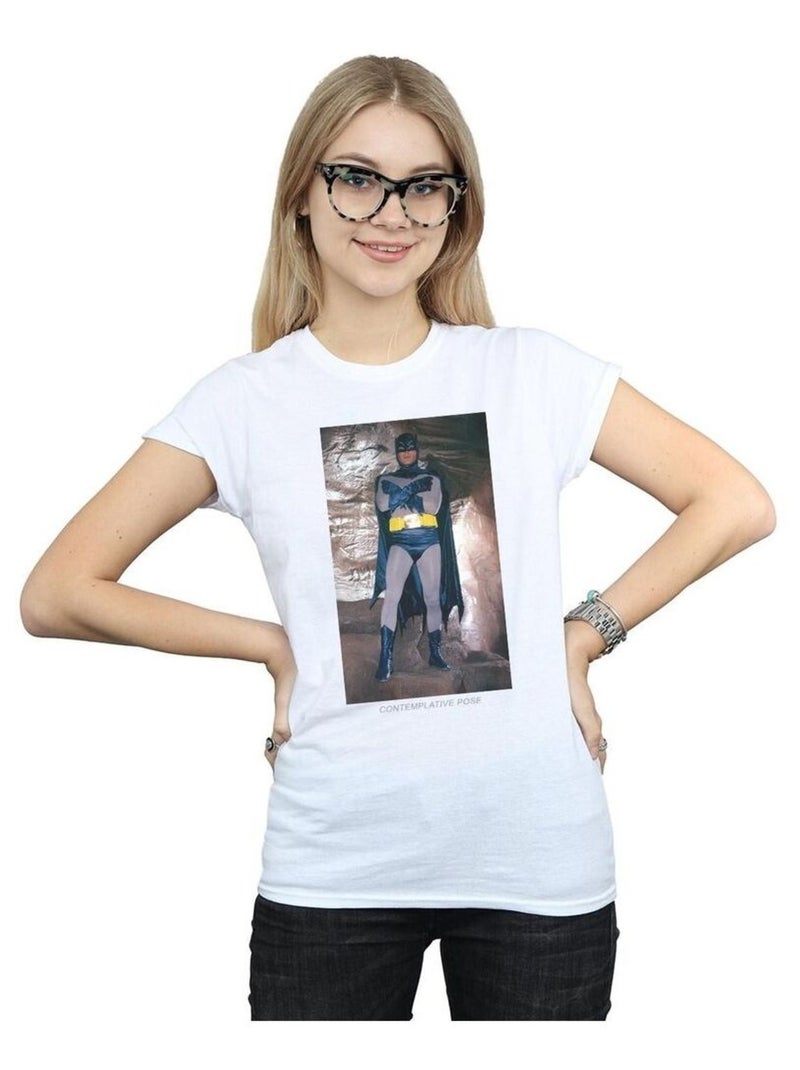DC Comics - T-shirt BATMAN TV SERIES Blanc - Kiabi