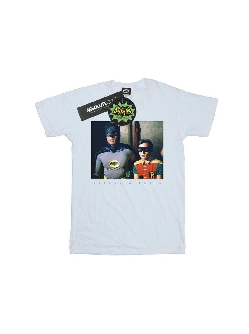 DC Comics - T-shirt BATMAN TV SERIES DYNAMIC DUO Blanc - Kiabi