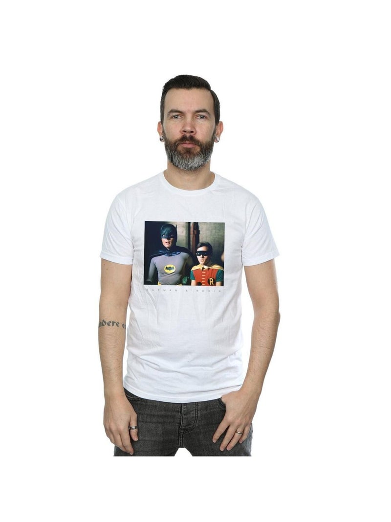 DC Comics - T-shirt BATMAN TV SERIES DYNAMIC DUO Blanc - Kiabi