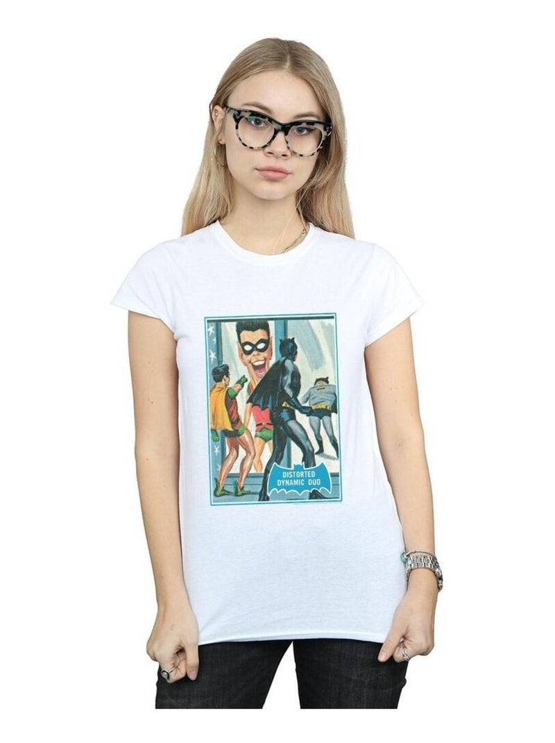 DC Comics - T-shirt BATMAN TV SERIES DYNAMIC DUO Blanc - Kiabi