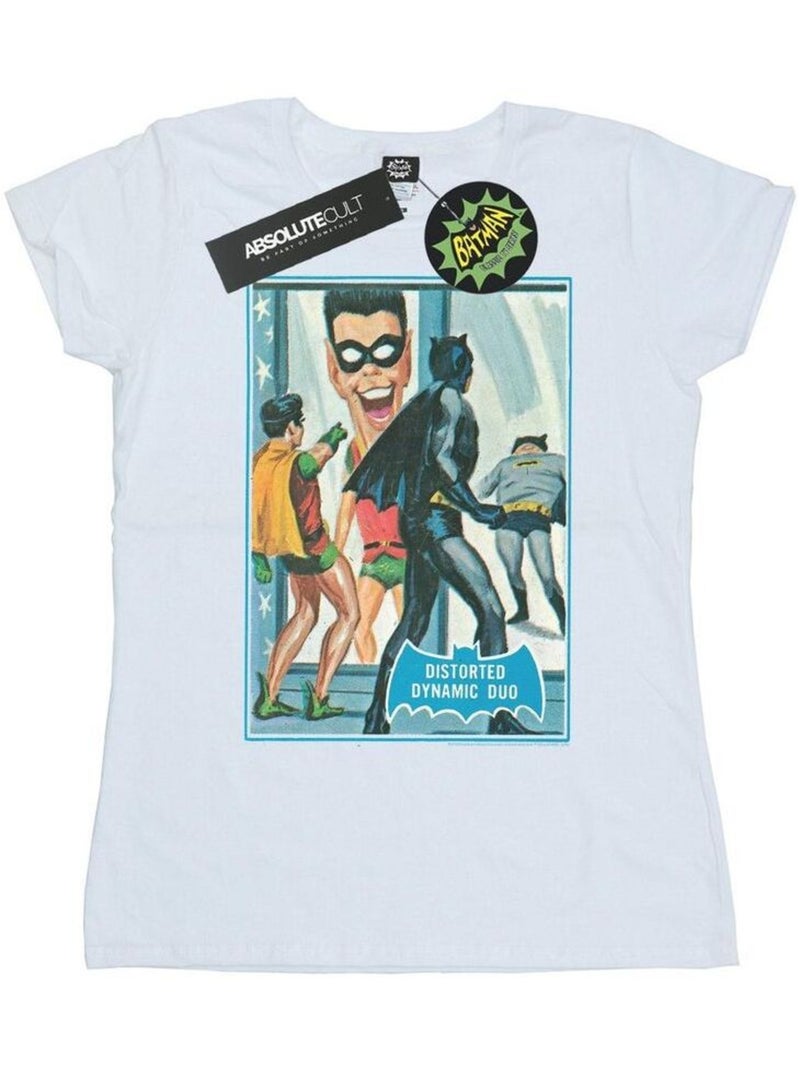 DC Comics - T-shirt BATMAN TV SERIES DYNAMIC DUO Blanc - Kiabi