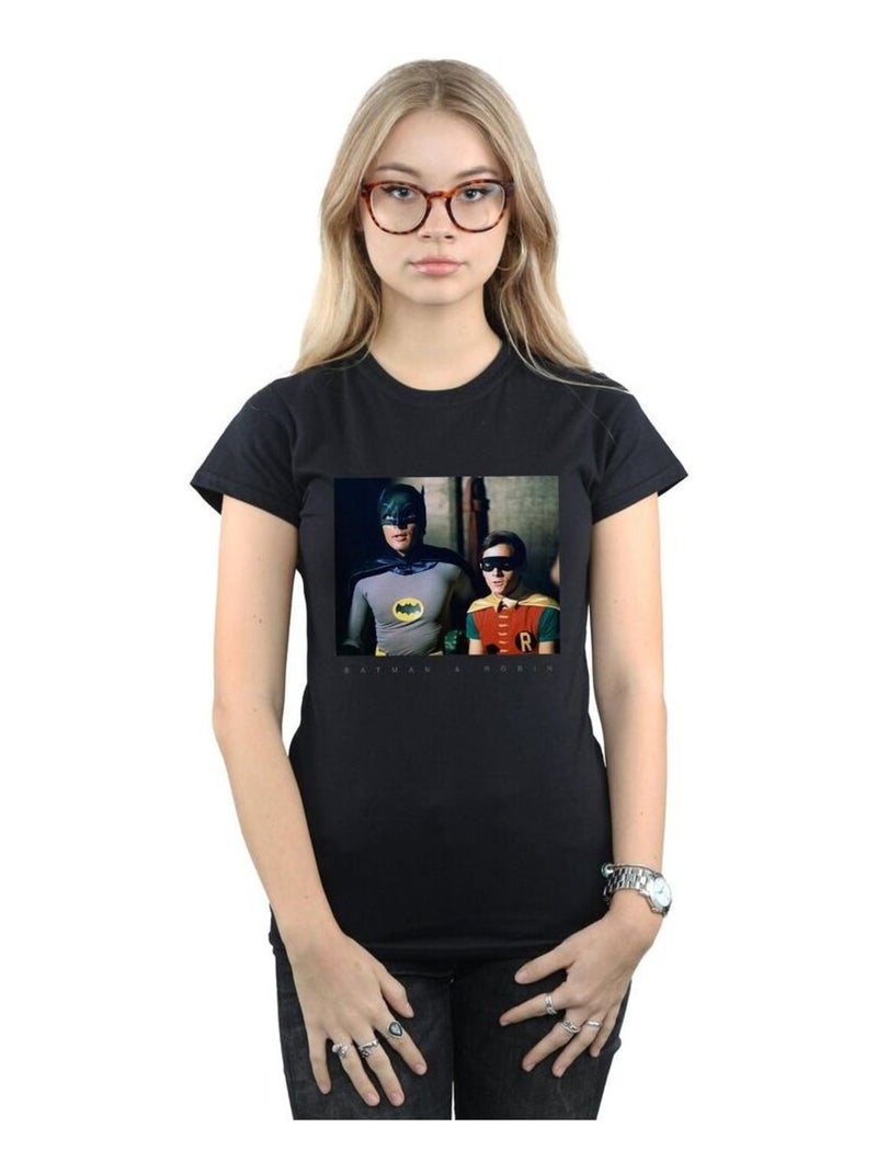 DC Comics - T-shirt BATMAN TV SERIES DYNAMIC DUO Noir - Kiabi