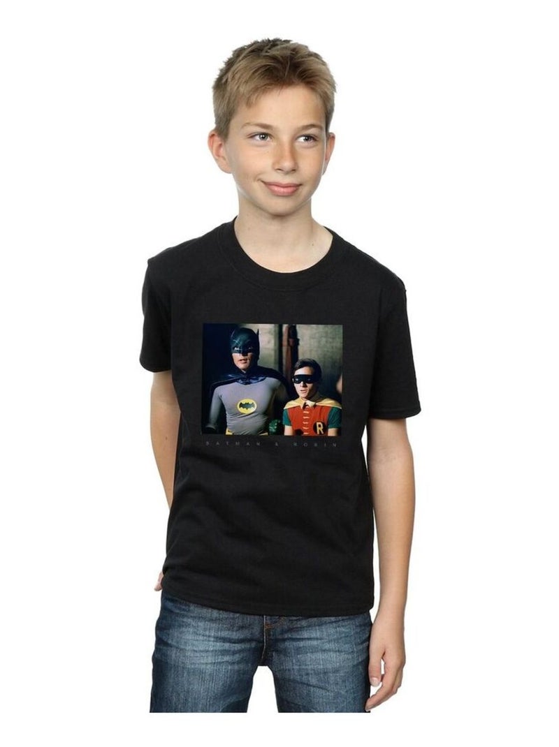 DC Comics - T-shirt BATMAN TV SERIES DYNAMIC DUO Noir - Kiabi