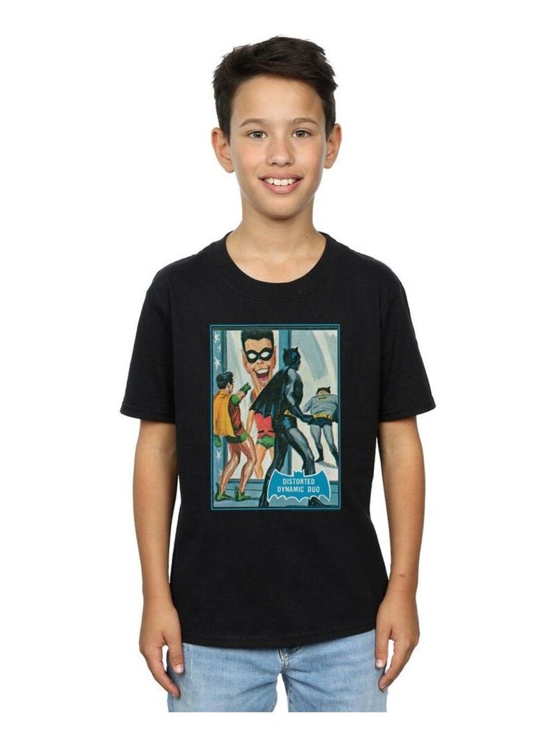 DC Comics - T-shirt BATMAN TV SERIES DYNAMIC DUO Noir - Kiabi