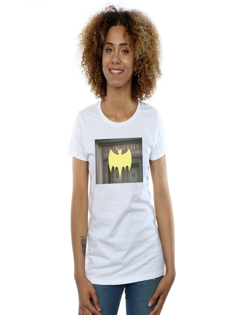 DC Comics - T-shirt BATMAN TV SERIES GOTHAM CITY Blanc - Kiabi