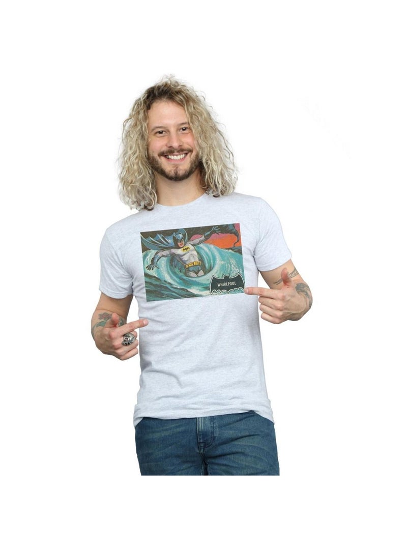 DC Comics - T-shirt BATMAN TV SERIES Gris chiné - Kiabi