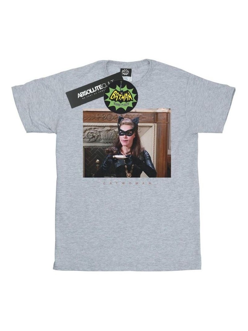 DC Comics - T-shirt BATMAN TV SERIES Gris chiné - Kiabi