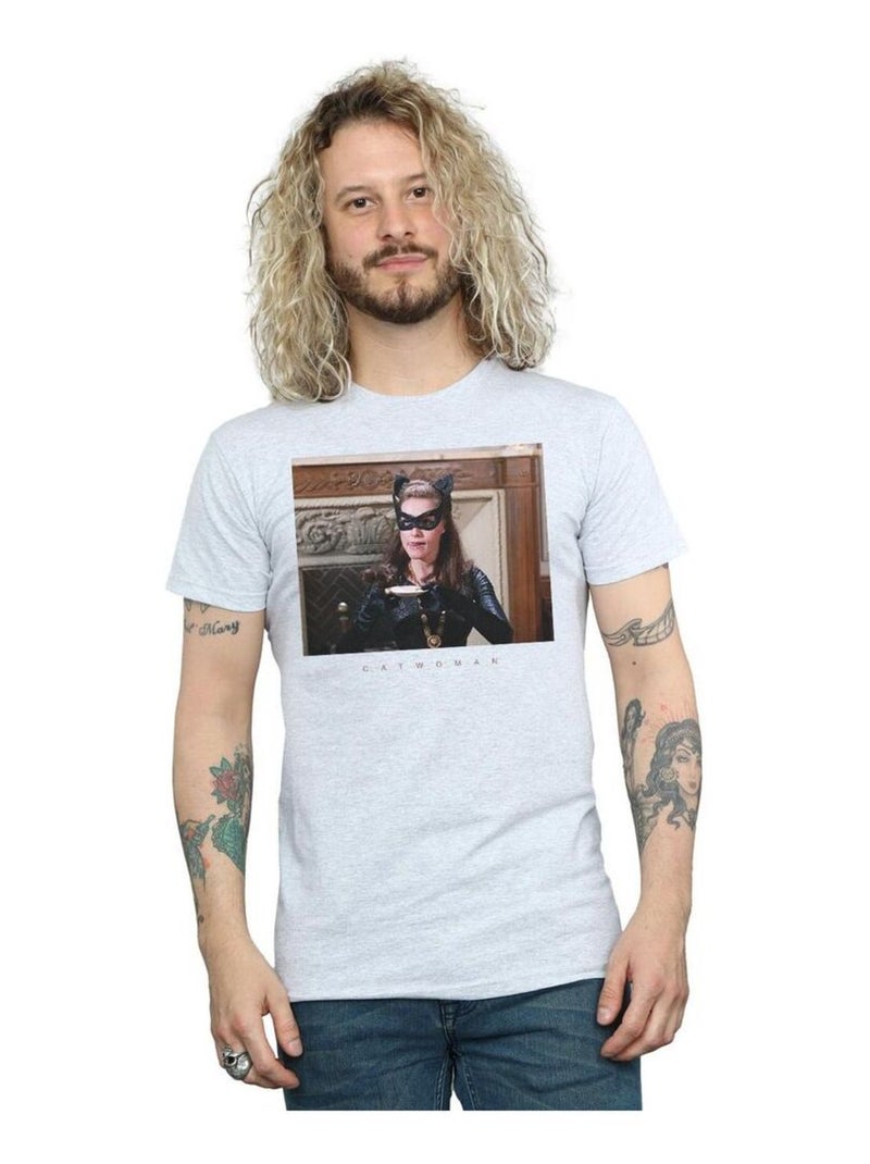 DC Comics - T-shirt BATMAN TV SERIES Gris chiné - Kiabi