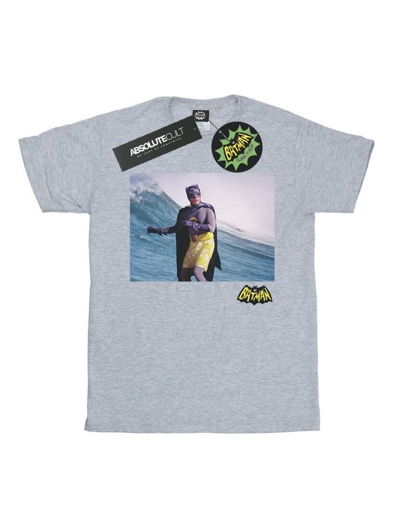 DC Comics - T-shirt BATMAN TV SERIES Gris chiné - Kiabi