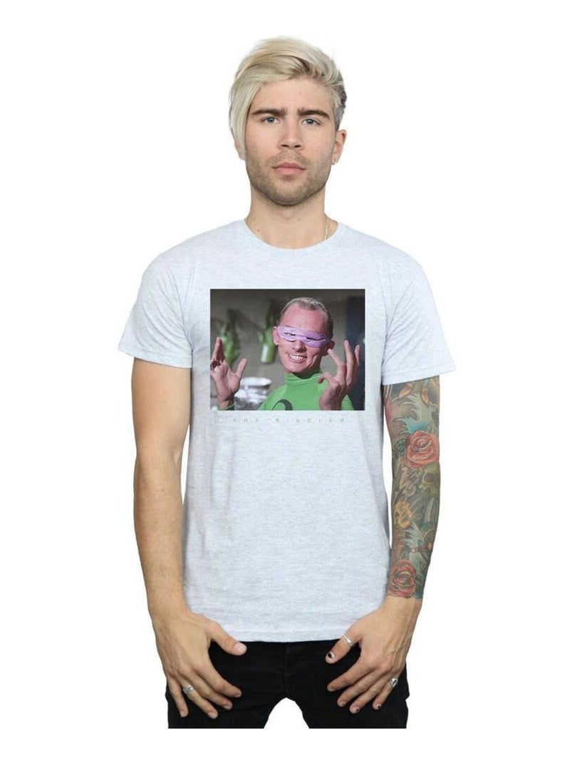 DC Comics - T-shirt BATMAN TV SERIES Gris chiné - Kiabi