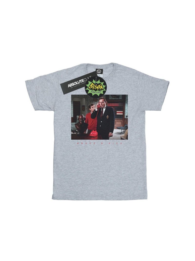 DC Comics - T-shirt BATMAN TV SERIES Gris chiné - Kiabi