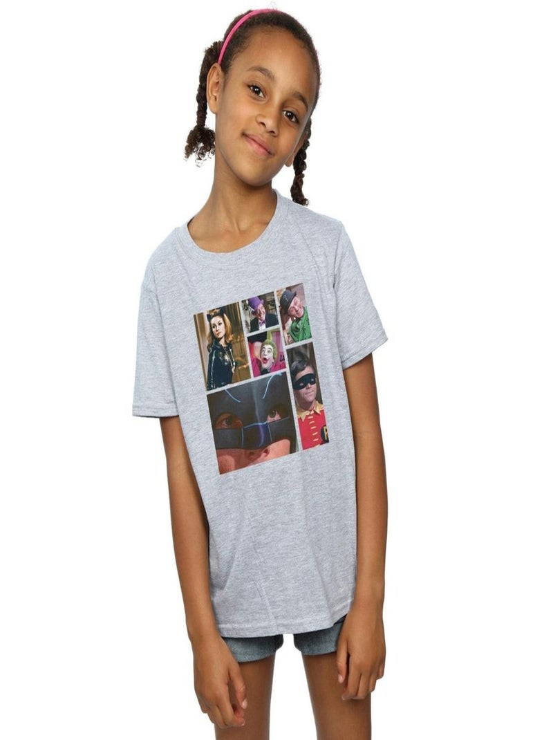 DC Comics - T-shirt BATMAN TV SERIES Gris chiné - Kiabi