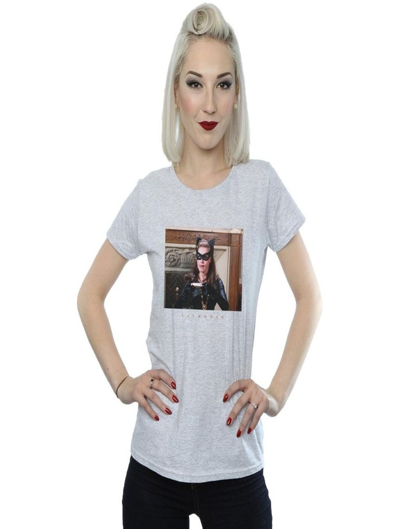 DC Comics - T-shirt BATMAN TV SERIES Gris chiné - Kiabi