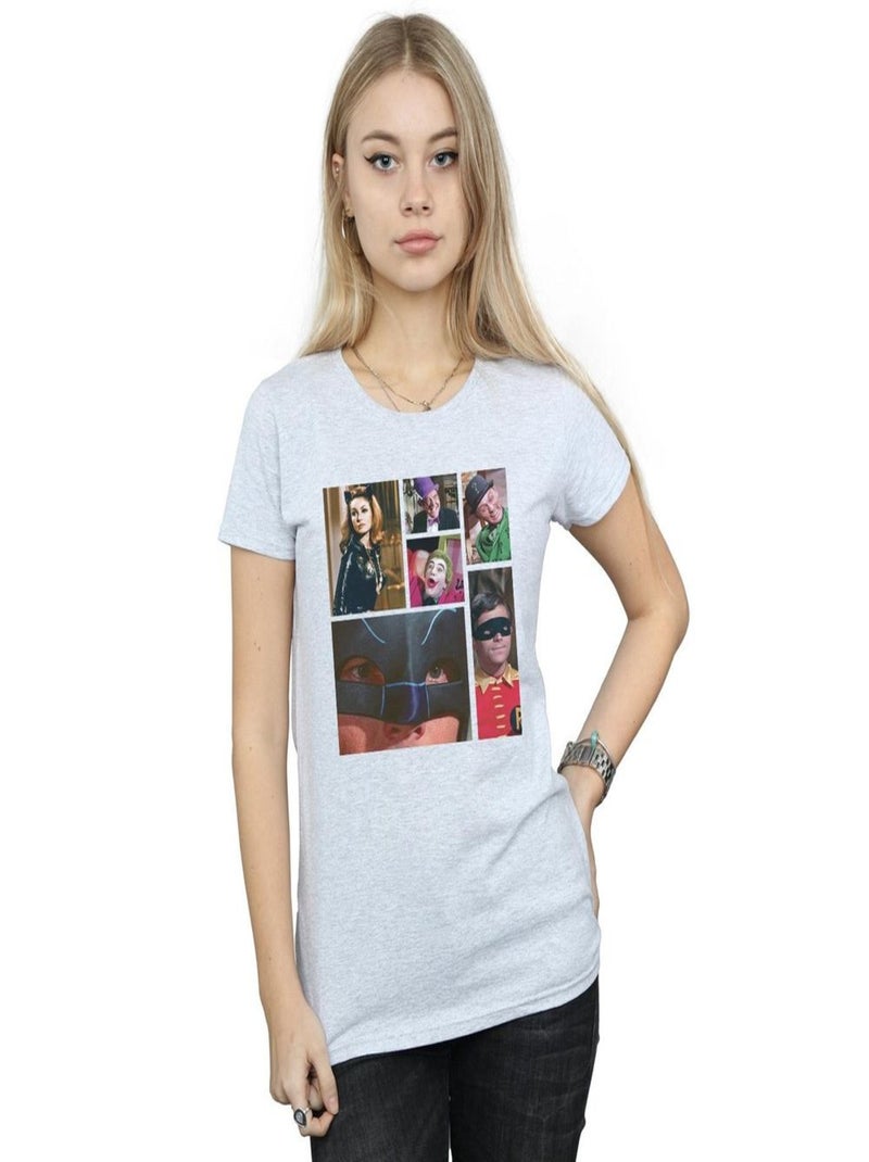 DC Comics - T-shirt BATMAN TV SERIES Gris chiné - Kiabi