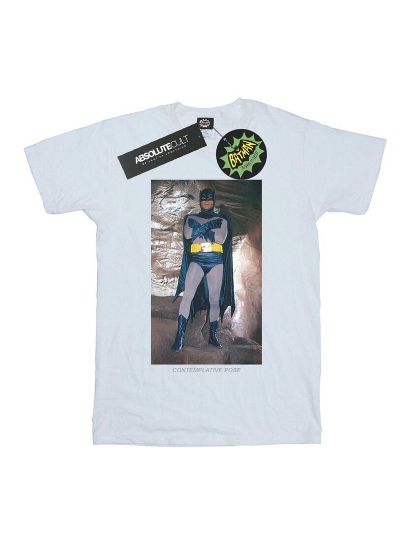 DC Comics - T-shirt BATMAN TV SERIES Gris chiné - Kiabi