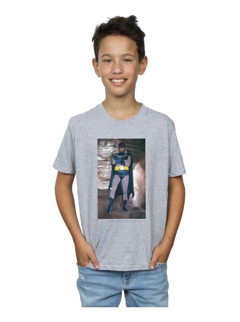 DC Comics - T-shirt BATMAN TV SERIES Gris chiné - Kiabi